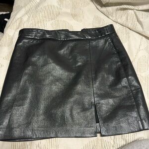 Aritzia vegan leather mini skirt